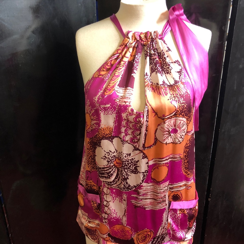 Elegant silky shirt by Hale Bob